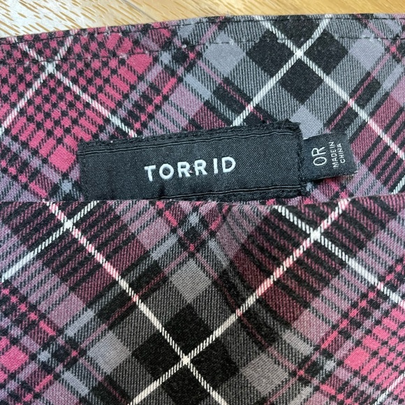 TORRID Tartan Plaid Pixie Pull On Pants Size L - Picture 5 of 5